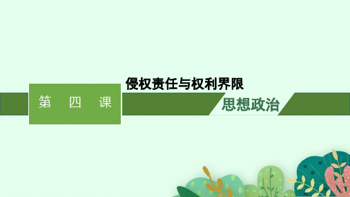 高考思想政治一轮总复习精品课件 选择性必修2法律与生活 第4课侵权责任与权利界限 (2)