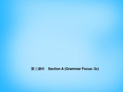 七年级英语上册 Unit 1 My name's Gina(第三课时)Section A(Grammar Focus-3c)课件 (新版)人教新目标版