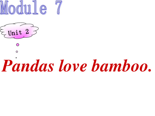 六年级上册英语课件7.2pandas love bamboo | 外研社(三起) (共11张PPT)