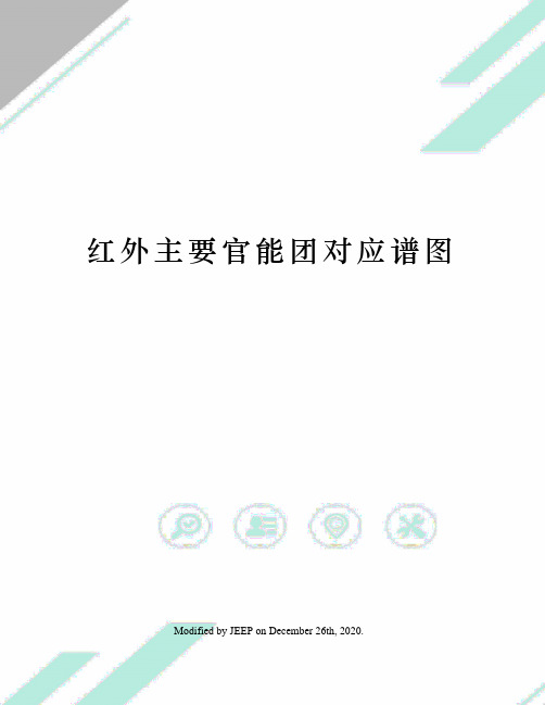 红外主要官能团对应谱图