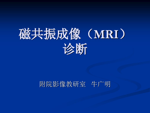 磁共振成像(MRI)诊断