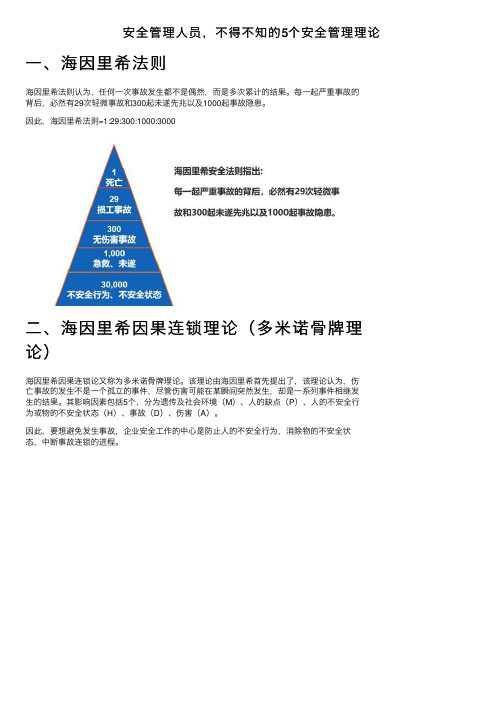 安全管理人员，不得不知的5个安全管理理论