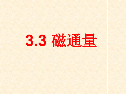 3.3磁感应强 磁通量(最新)