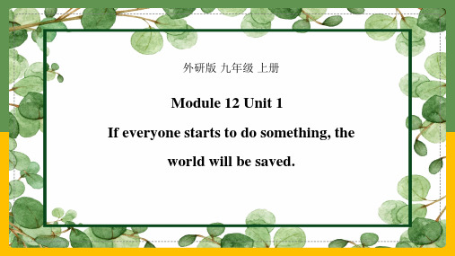 Module12Unit1课件外研版英语九年级上册