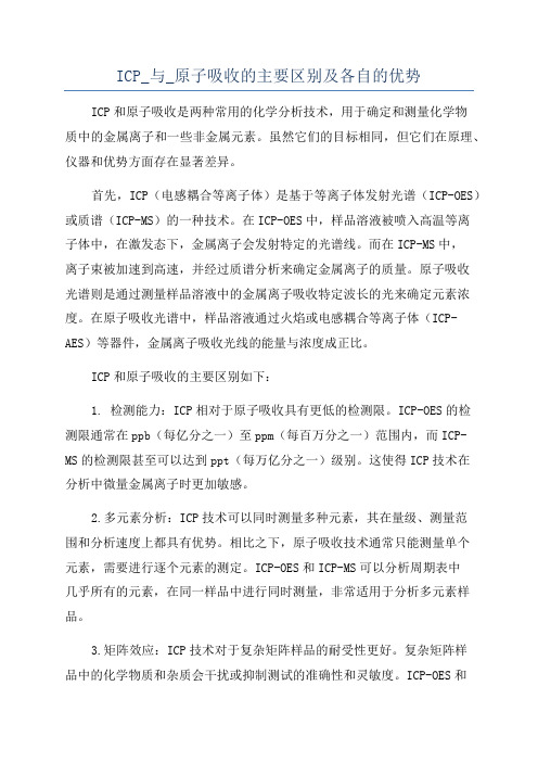 ICP_与_原子吸收的主要区别及各自的优势