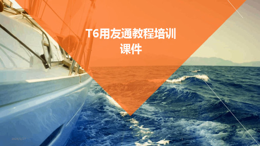 T6用友通教程培训课件(2024)