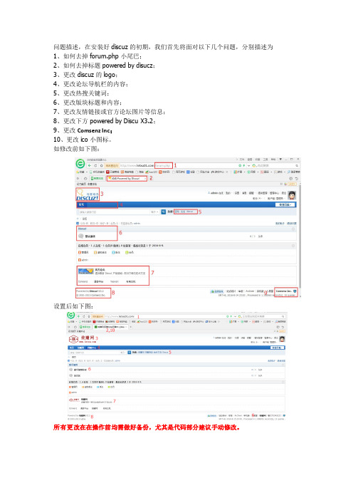 Discuz初始十步设置