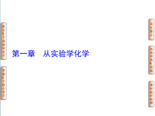 高三化学一轮复习：1.1《化学实验基本方法》ppt课件