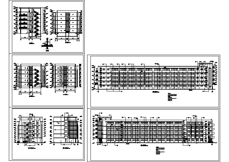 某地五层宿舍楼建筑CAD详图