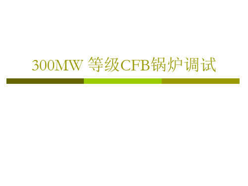 MW 等级CFB锅炉调试技术介绍.ppt