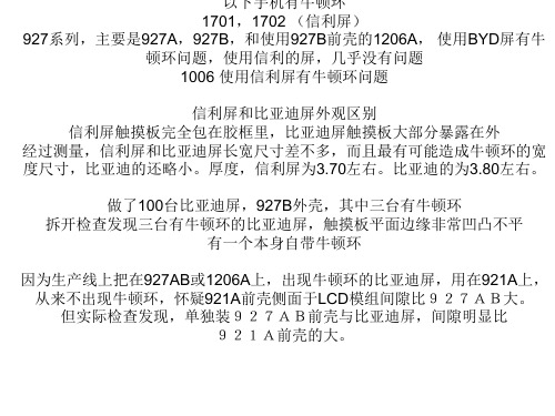 LCD牛顿环问题分析和改善