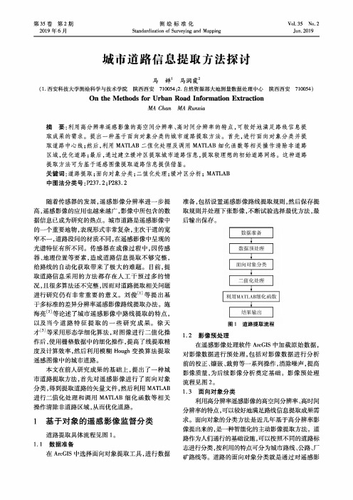 城市道路信息提取方法探讨