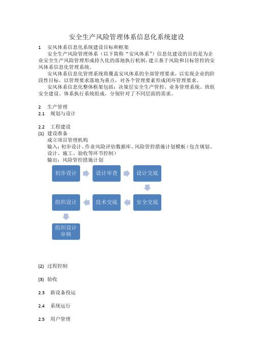 安全生产风险管理体系信息化系统建设