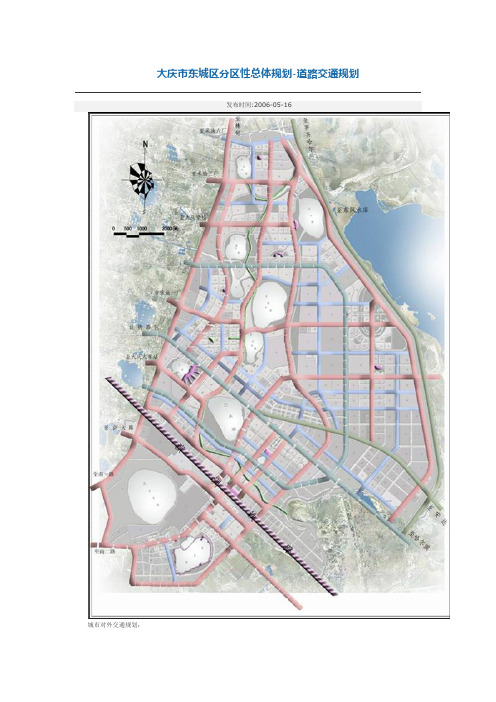 大庆市东城区分区性总体规划-道路交通规划