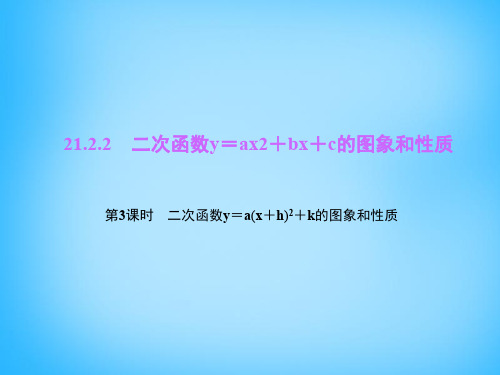 沪科版九年级数学上册21.2二次函数的图象和性质公开课优质PPT课件(7)