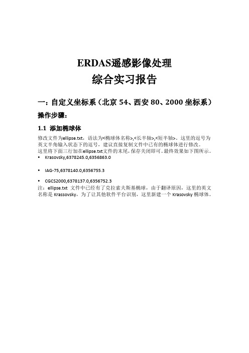 Erdas实习报告