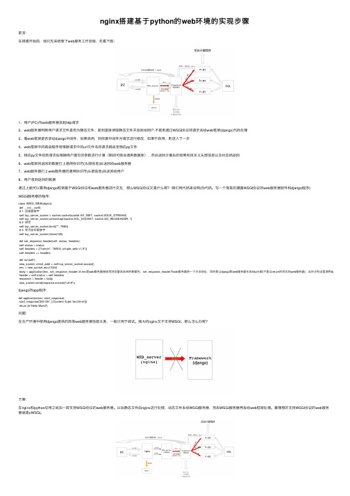 nginx搭建基于python的web环境的实现步骤