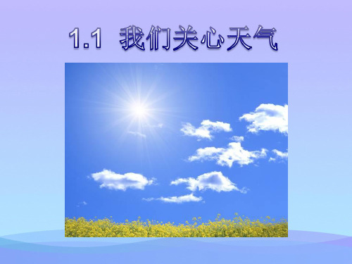 (优选)四年级科学上册1.1我们关心天气 PPT精品课件3教科版