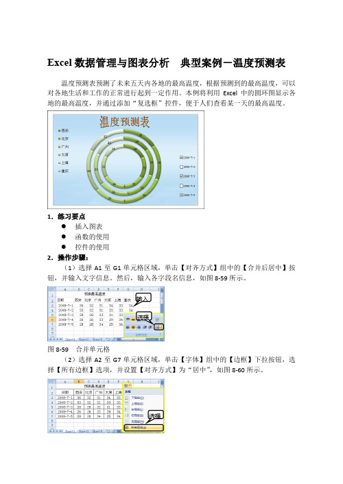 Excel数据管理与图表分析  典型案例-温度预测表