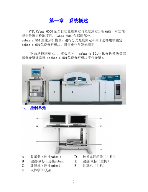 罗氏Cobas6000自动生化免疫分析仪中文操作手册