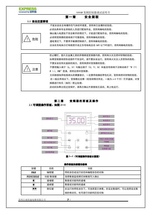 TD3200门机变频器说明书