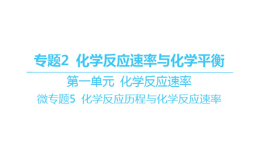 苏教版高中化学选择性必修1化学反应原理精品课件 第一单元化学反应速率-化学反应历程与化学反应速率