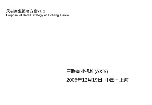 龙湖西城天街商业策略方案