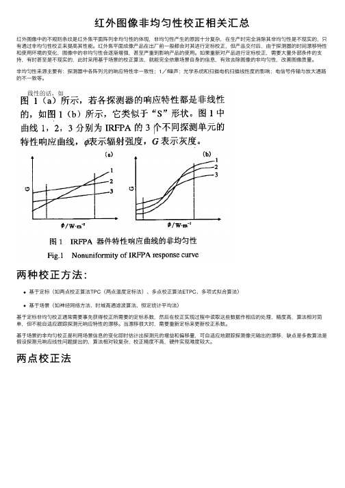 红外图像非均匀性校正相关汇总