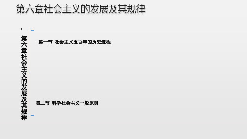 27第六章社会主义的发展及其规律(一)