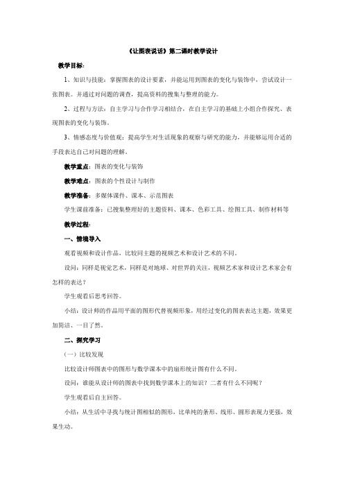 初中美术_第六课 让图表说话教学设计学情分析教材分析课后反思