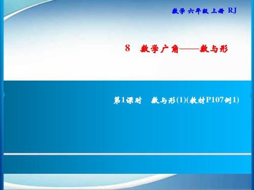 人教版六年级上册数学习题课件-第8单元 数学广角——数与形 第1课时 数与形(1)