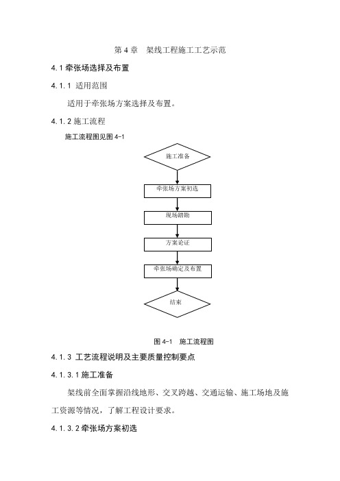 第四章架线工程施工工艺示范