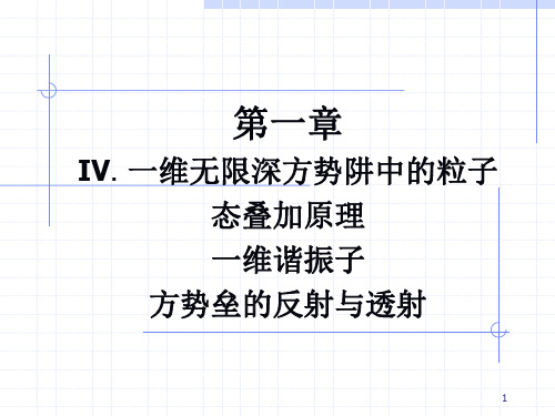 量子力学01一维无限深方势阱中的粒子