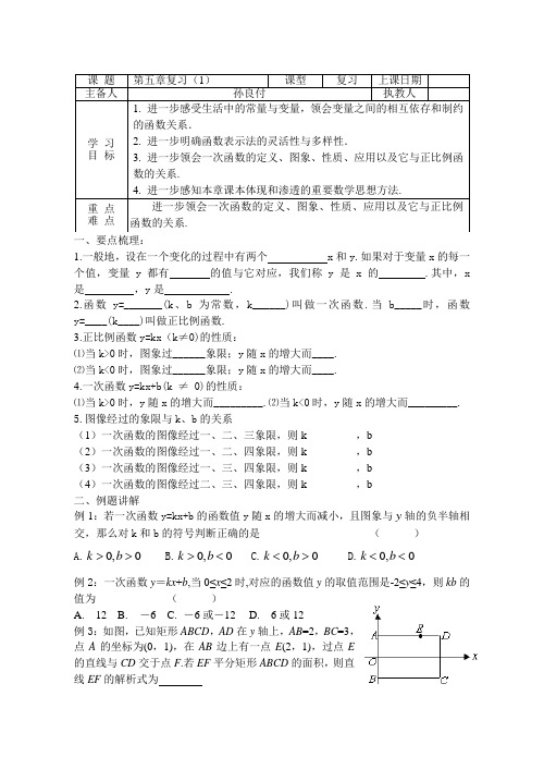 第五章期末复习学案