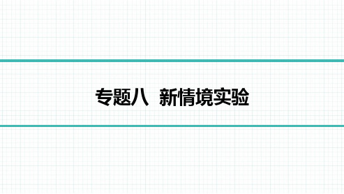 2023版物理中考复习08-专题八 新情境实验