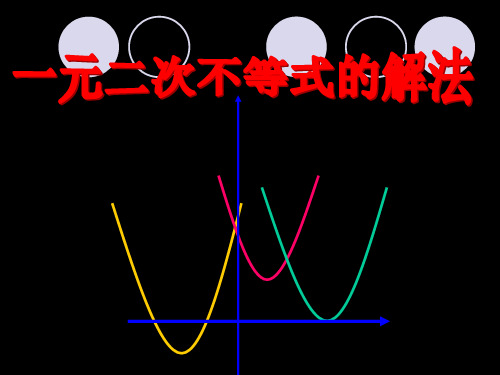 一元二次不等式及其解法-PPT课件