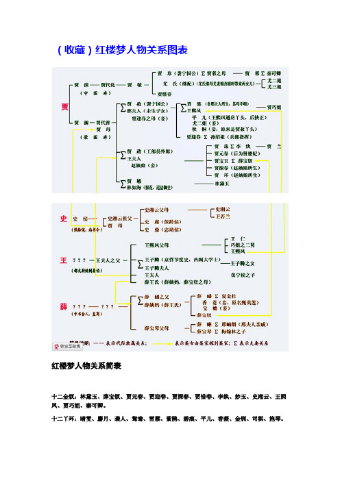 红楼梦人物关系表