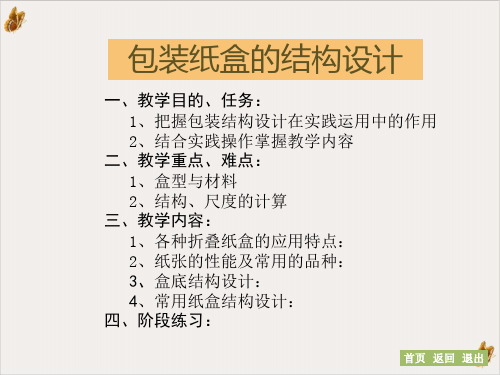 包装纸盒的结构设计PPT演示课程PPT公开课(49页)