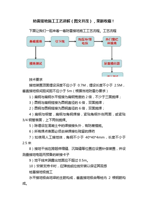 防雷接地施工工艺讲解（图文并茂），果断收藏！