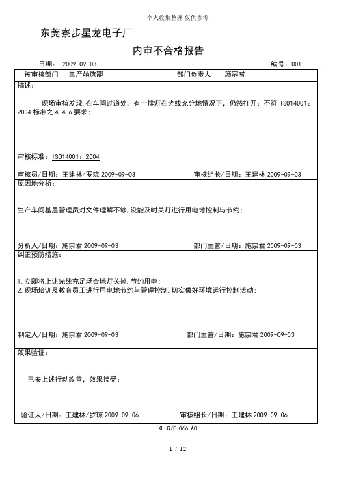 内部稽核缺失研究报告