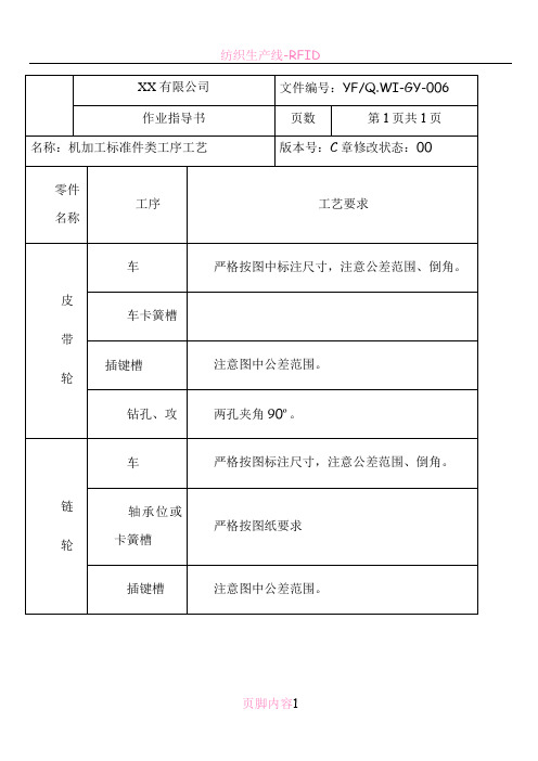 生产线常见设备工艺作业指导书
