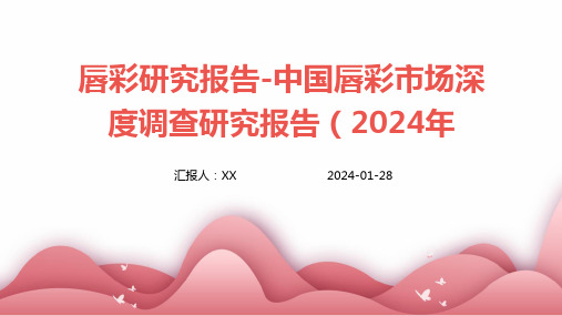 唇彩研究报告-中国唇彩市场深度调查研究报告(2024年