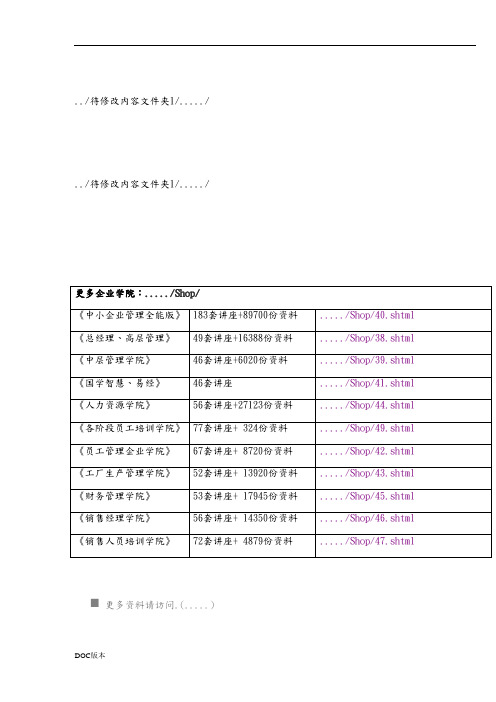 江苏移动省级网络综合资源管理系统手册范本