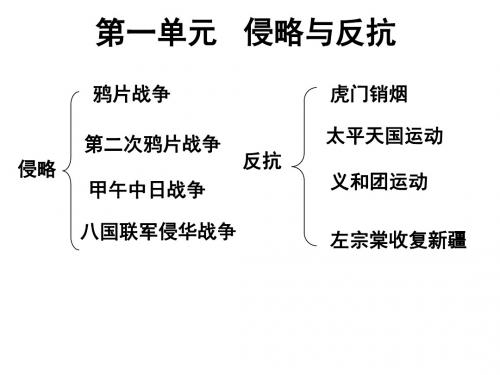 八年级历史上册期末复习资料