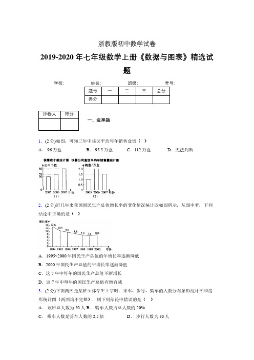 浙教版初中数学七年级上册第六章《数据与图表》单元复习试题精选 (137)