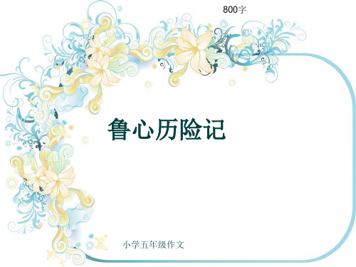 小学五年级作文《鲁心历险记》800字(共12页PPT)