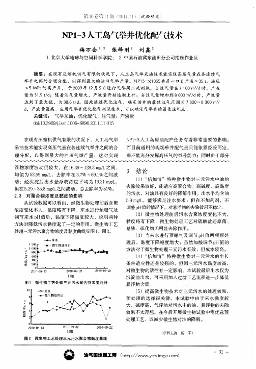 NPl—3人工岛气举井优化配气技术