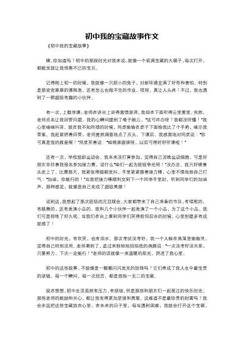 初中我的宝藏故事作文