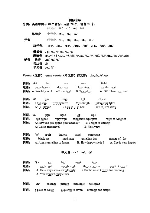 国际音标教程