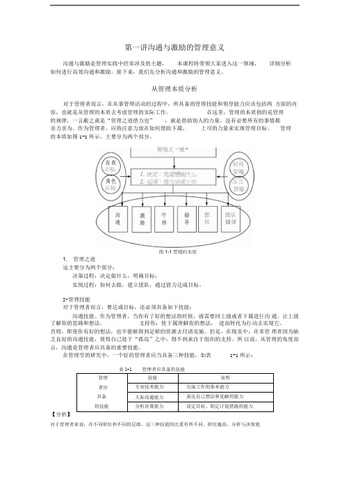 管理者如何进行商议跟激励